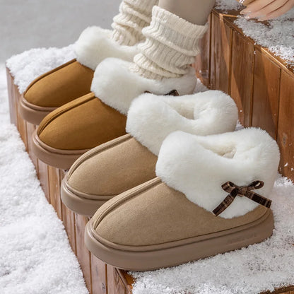 Maple Step Plush Warm Indoor Slippers