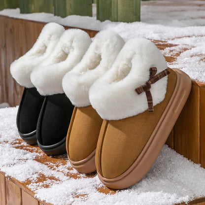 Maple Step Plush Warm Indoor Slippers