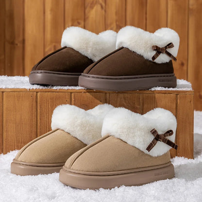 Maple Step Plush Warm Indoor Slippers