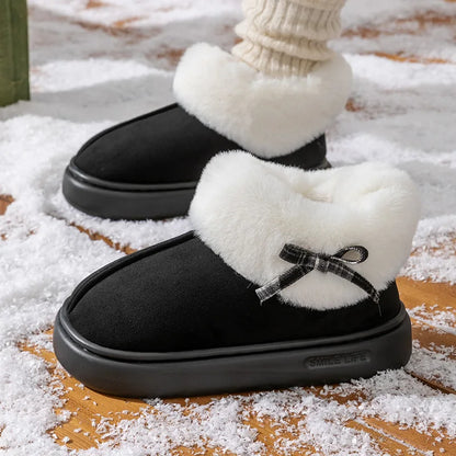 Maple Step Plush Warm Indoor Slippers