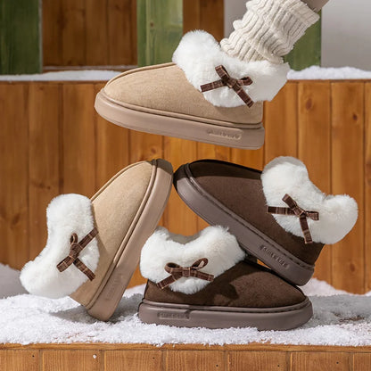 Maple Step Plush Warm Indoor Slippers